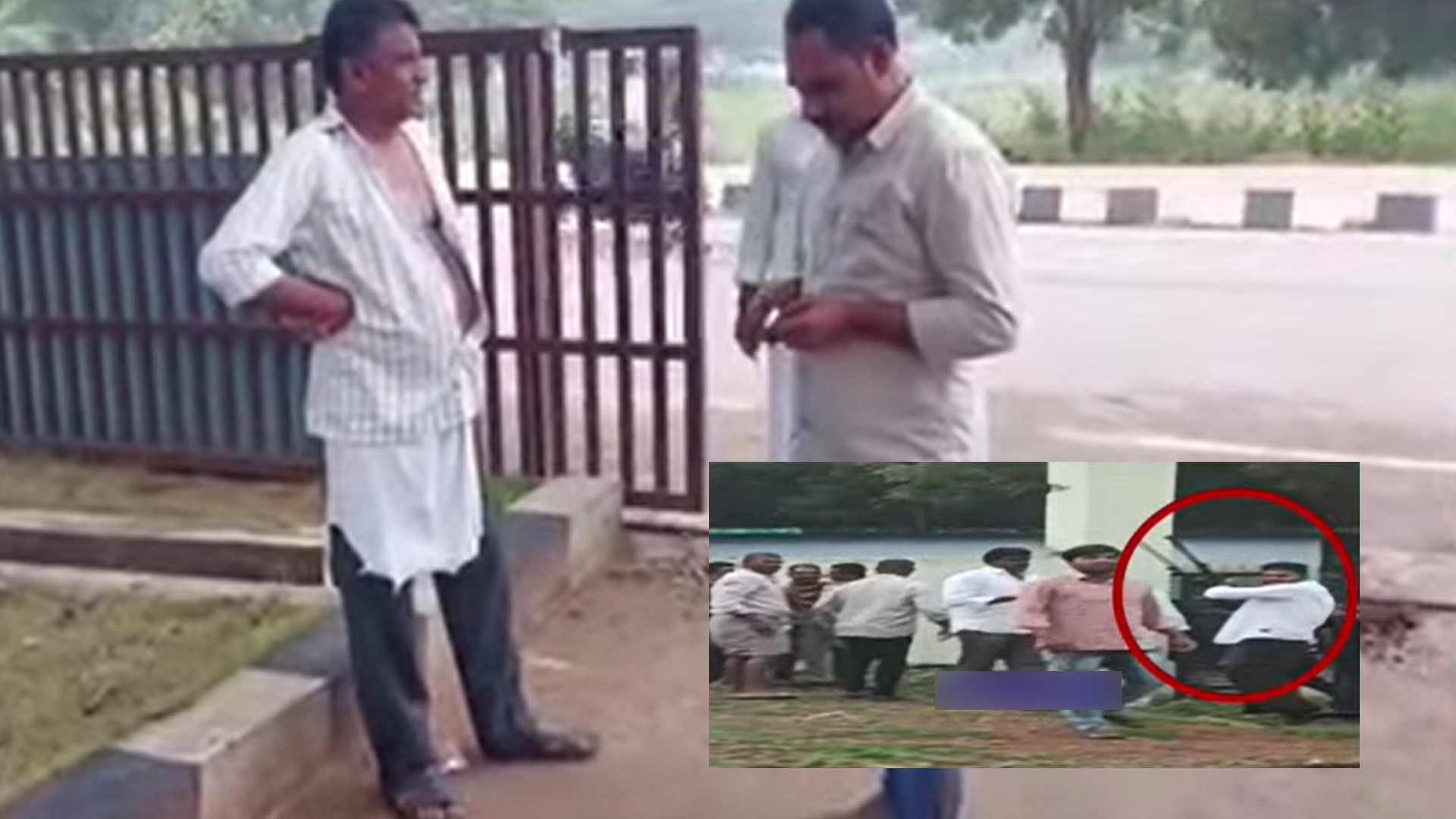 వేములలో 'సాక్షి' మీడియా ప్రతినిధులపై దాడి