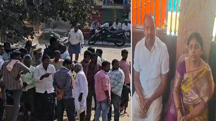 అడుగు బయటపెడితే చంపేస్తాం.. - భయంతో గుడిలోనే జెడ్పీటీసీ దంపతులు (వీడియో)
