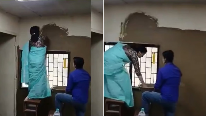 క్లాస్‌రూమ్ గోడలకు ఆవు పేడ.. ఎందుకో తెలుసా..?