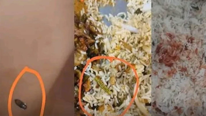 హాస్టల్ భోజనంలో పురుగులు.. ఓయూ విద్యార్థుల ఆందోళన