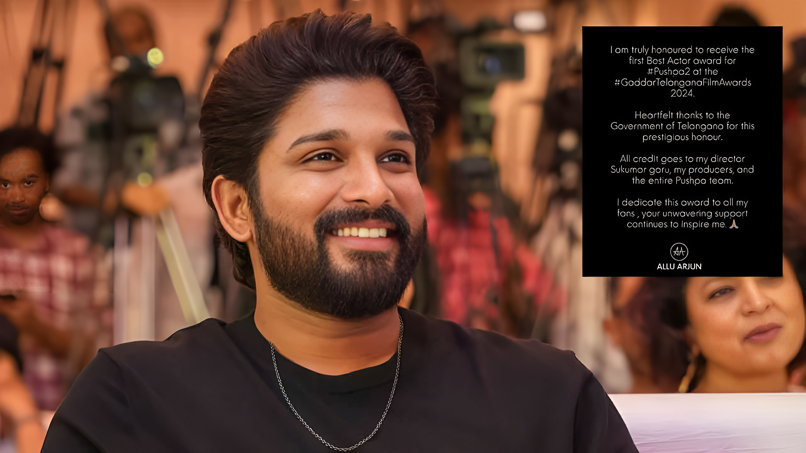 గౌరవంగా భావిస్తున్నా.. గద్దర్ అవార్డుపై అల్లు అర్జున్..