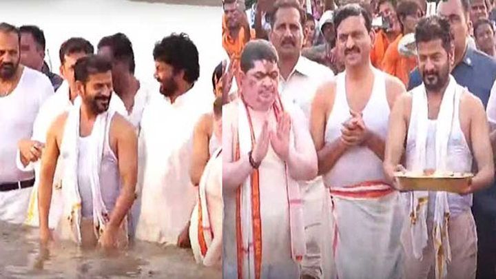 సరస్వతి పుష్కరాలు ప్రారంభం.. సీఎం పుష్కర స్నానం