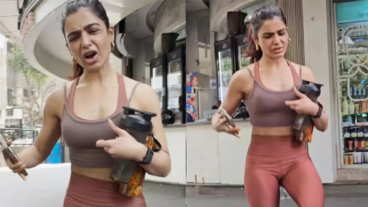 "స్టాప్ ఇట్ గాయ్స్".. స‌మంత అస‌హ‌నం (Video)