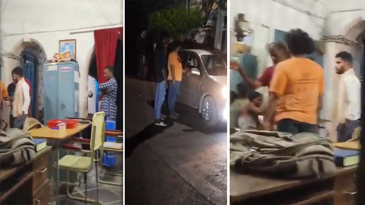 మద్యం మత్తులో సీమరాజా హల్చల్.. యువకులపై దాడి!