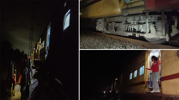 ఎక్స్ప్రెస్ రైల్లో మంటలు.. తప్పిన పెను ప్రమాదం