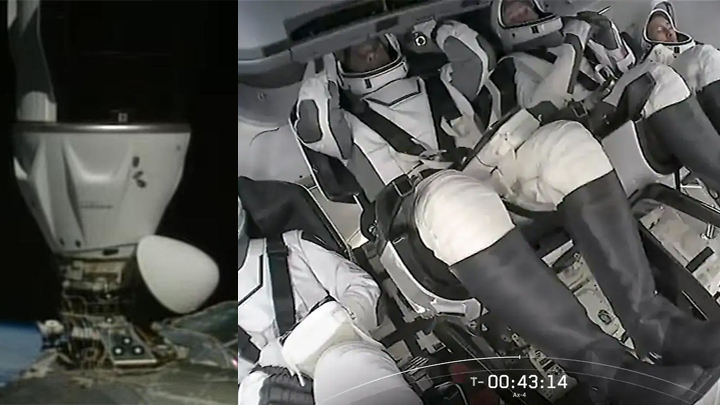 డాకింగ్‌ సక్సెస్‌.. ఐఎస్‌ఎస్‌లోకి భార‌త వ్యోమ‌గామి