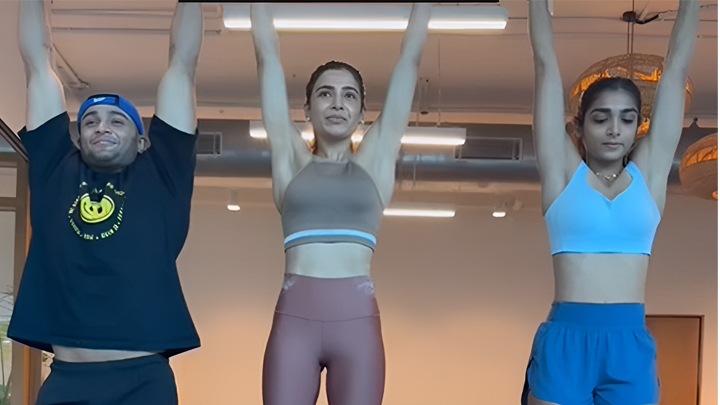 ఫిట్‌నెస్ అంటే ఇదే! డెడ్‌హ్యాంగ్ ఛాలెంజ్‌తో అదరగొట్టిన సమంత!