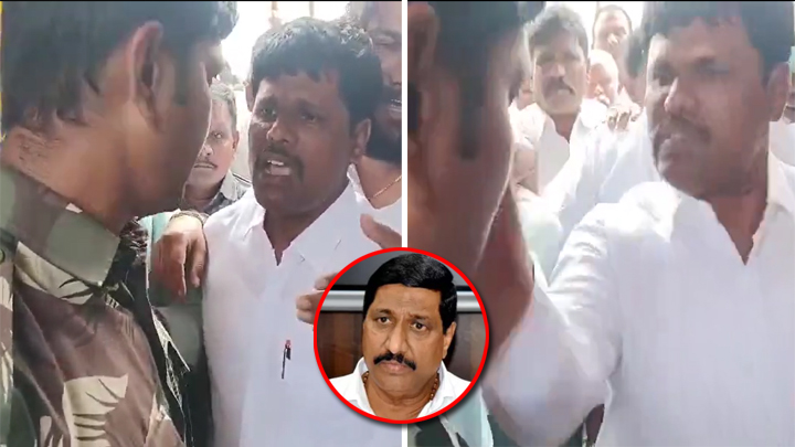 డ్యూటీలో ఉన్న కానిస్టేబుల్పై మంత్రి సోదరుడి దాడి.. వీడియో వైరల్