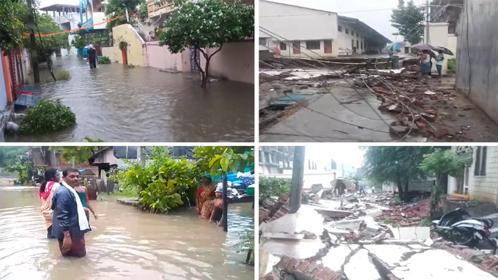 భారీ వ‌ర్షంతో వ‌ణికిపోతున్న‌ వ‌రంగ‌ల్‌