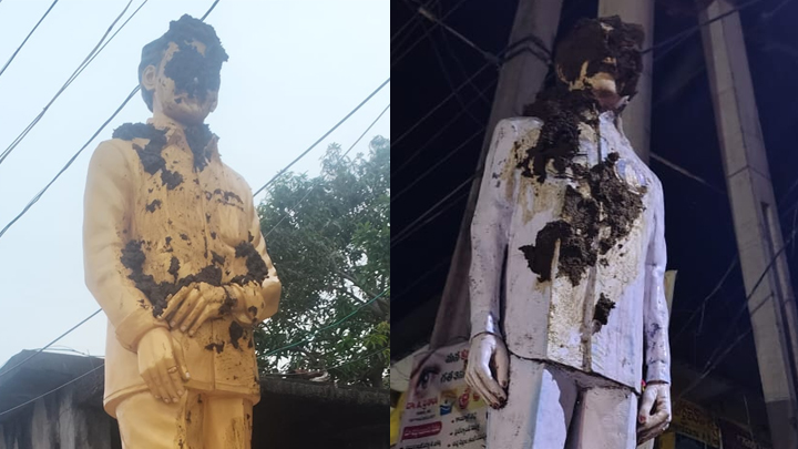 వంగ‌వీటి రంగా విగ్రహాలకు అవమానం