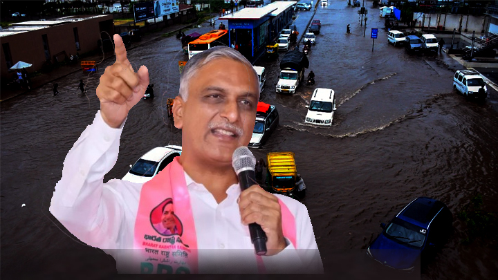 ప్రభుత్వ నిర్లక్ష్యం వల్లే వరదలు: హరీశ్ రావు
