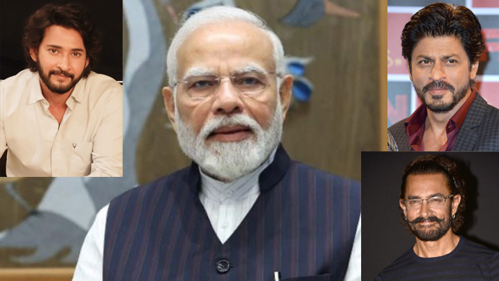 నరేంద్ర మోడీకి మహేశ్ బాబు, షారుఖ్, అమీర్ ఖాన్ శుభాకాంక్షలు