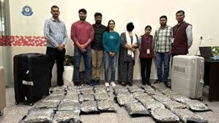 శంషాబాద్‌ విమానాశ్రయంలో రూ.14 కోట్ల గంజాయి పట్టివేత