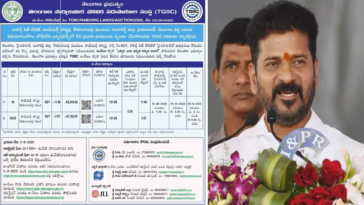 సర్కార్ భూముల వేలానికి సిద్ధం: ఎకరాకు రూ.101 కోట్ల కనీస ధర