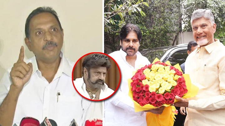 'బాలకృష్ణ‌ వ్యాఖ్యలకు భయపడి పవన్ ఇంటికి చంద్రబాబు'