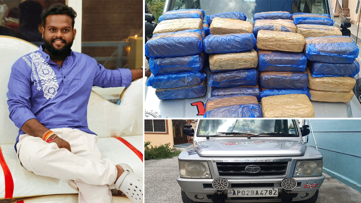 జనసేన నేత అరెస్ట్ – 100 కిలోల గంజాయి స్వాధీనం