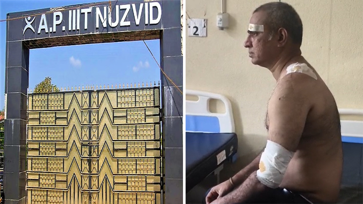 నూజివీడు ట్రిపుల్ ఐటీలో దారుణం.. ప్రొఫెసర్‌పై విద్యార్థి కత్తి దాడి