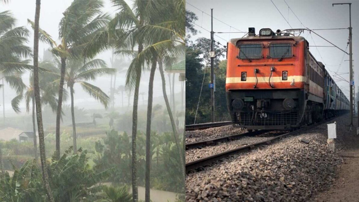 'మెంథా' తుఫాన్ ఎఫెక్ట్.. భారీగా రైళ్ల రద్దు..