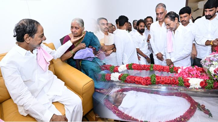 అక్క లక్ష్మమ్మను ఓదార్చిన మాజీ సీఎం కేసీఆర్.