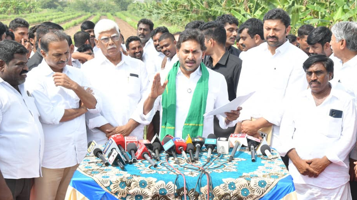 Farmers crushed, agriculture broken under Chandrababu: YS Jagan