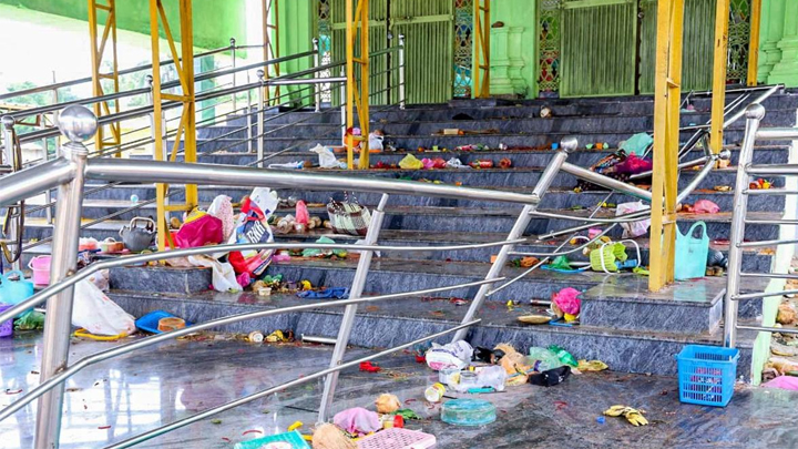 కాశీబుగ్గ ఆలయం మూసివేత.. పోలీసుల అదుపులో పండా