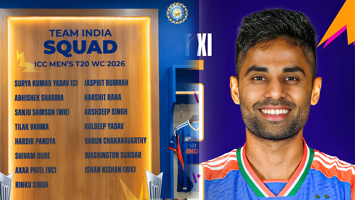 సూర్యకుమార్ కెప్టెన్‌గా భారత T20 వరల్డ్ కప్ జట్టు ప్రకటింపు