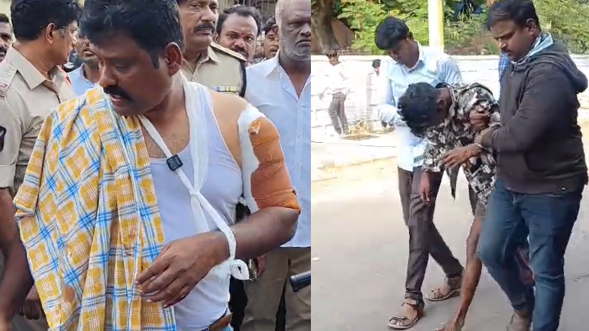 అనంతలో కాల్పుల కలకలం.. సీఐపై కత్తితో దాడి