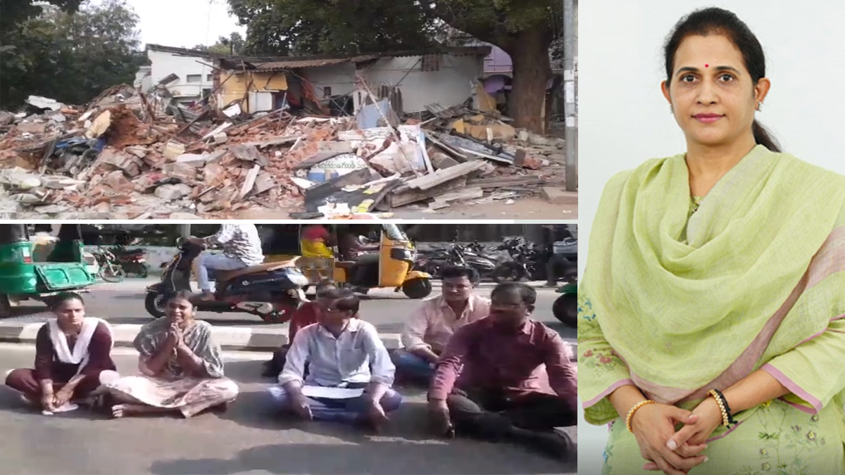 కడపలో ఎమ్మెల్యే అనుచరుల దౌర్జన్యం.. దళితుల ఇల్లు కూల్చివేత