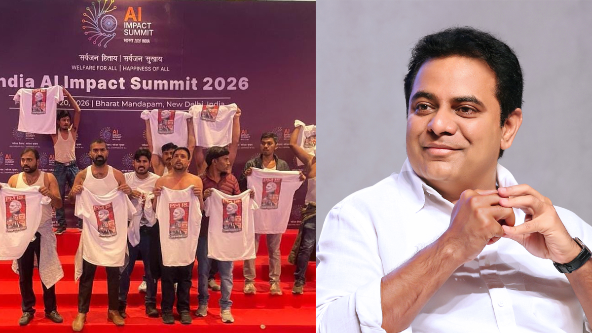ఏఐ సమ్మిట్‌లో యూత్ కాంగ్రెస్ నిరసన.. కేటీఆర్ రియాక్షన్