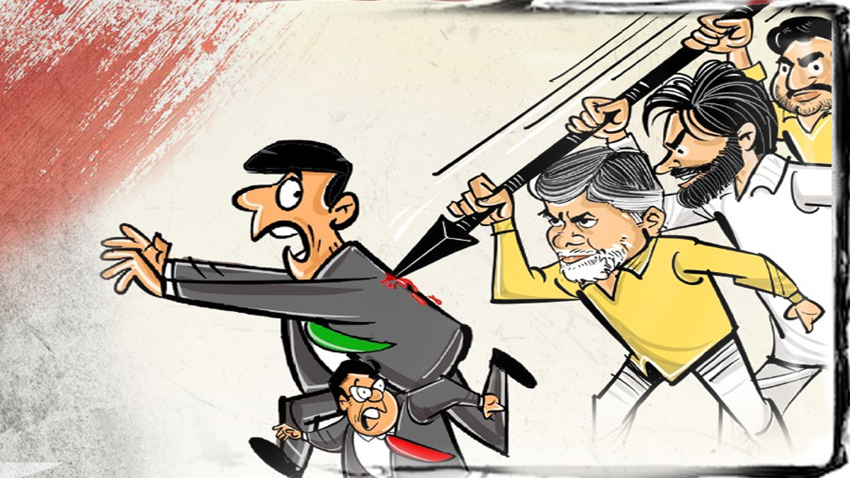 Naidu cheated Employees.. Promises broken, Protests crushed