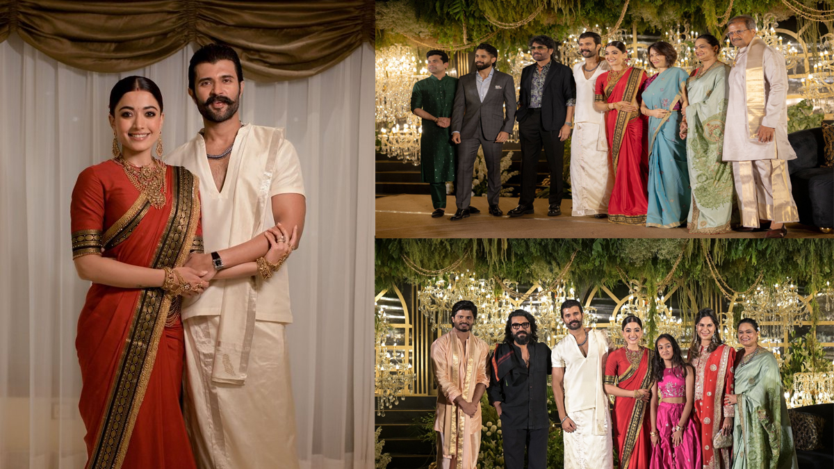 విజయ్–రష్మిక రిసెప్షన్‌కు రాజకీయ, సినీ ప్రముఖుల హాజరు… ఫోటోలు వైరల్