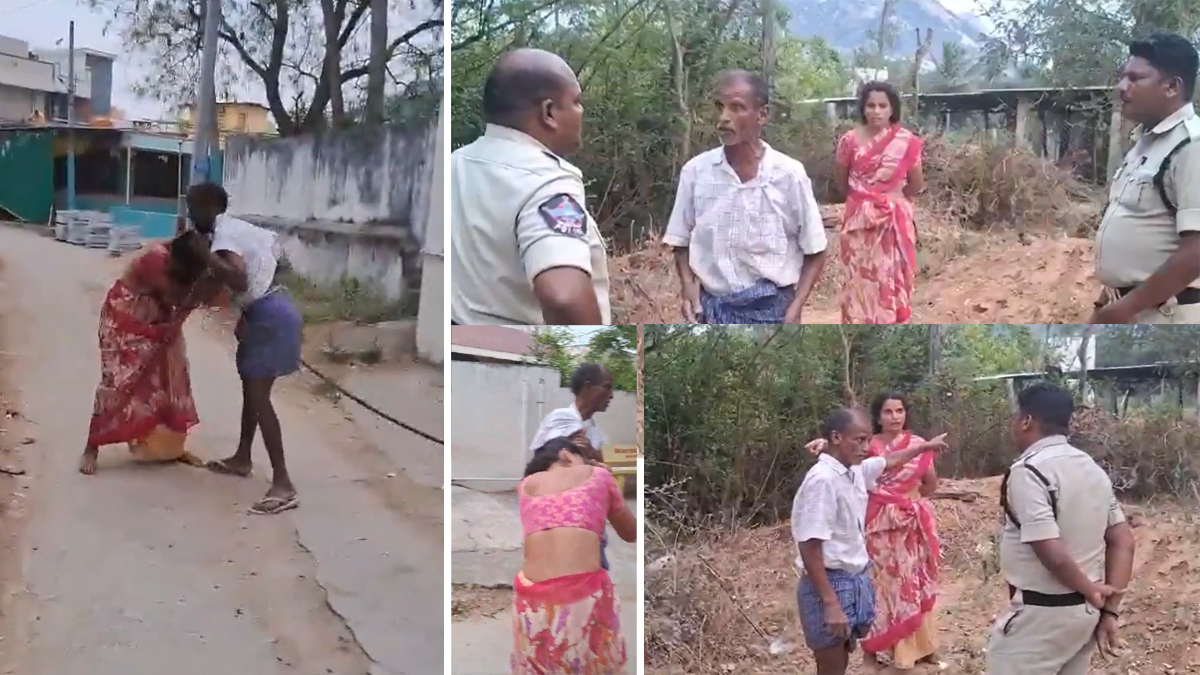 చంద్రగిరిలో దారుణం.. మహిళపై టీడీపీ కార్యకర్త దాడి (Video)