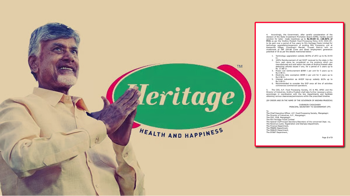 చంద్ర‌బాబు కుటుంబ సంస్థ‌కు భారీ నజరానా.. జీవో జారీ