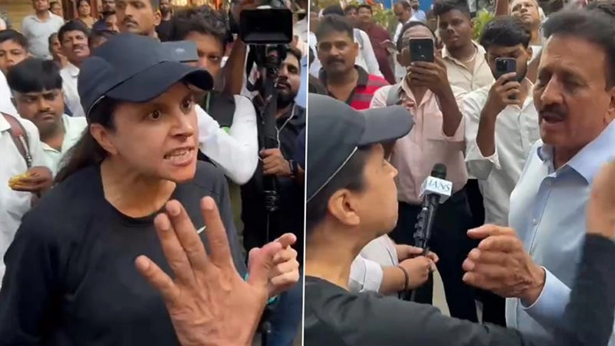 మంత్రి గిరీష్ ని నిలదీసిన ఓ మహిళ