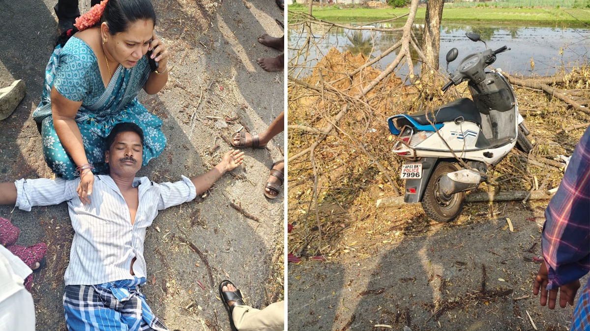 కార్వేటినగరంలో దారుణం.. ఏకంగా కానిస్టేబుల్పై టీడీపీ దాడి