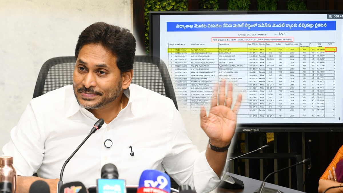 Mega DSC turned into Mega Scam: YS Jagan