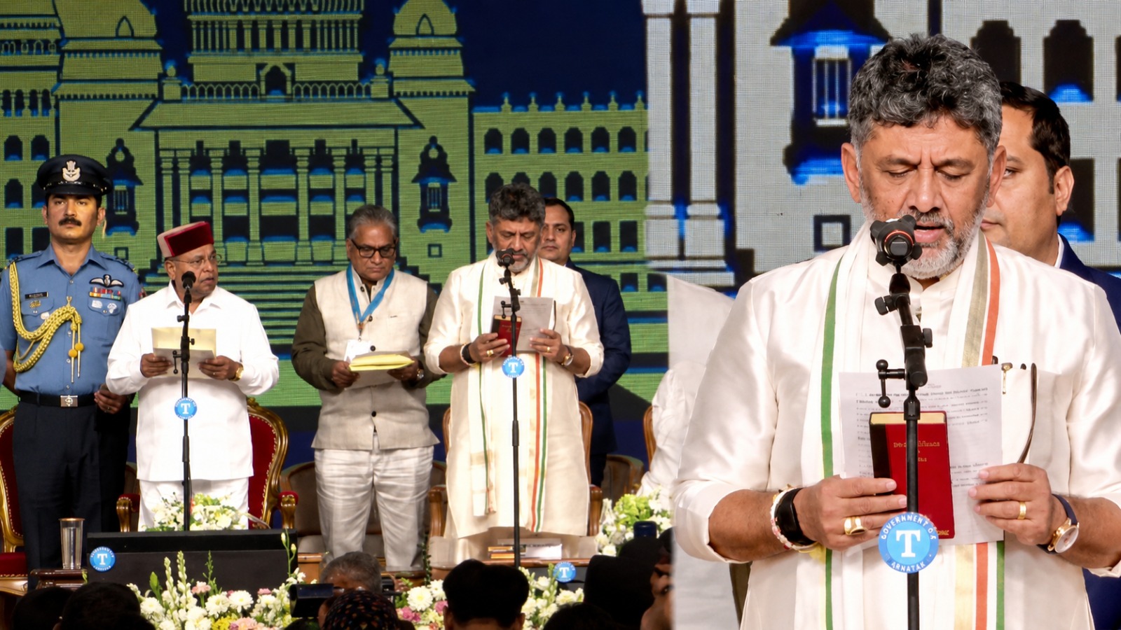 కర్ణాటక సీఎంగా డీకే శివకుమార్ ప్రమాణస్వీకారం..