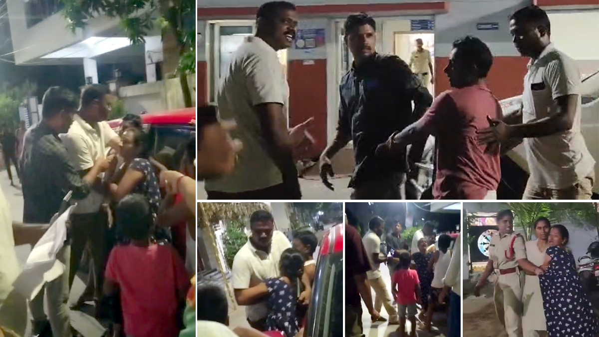 హైదరాబాద్లో అర్ధరాత్రి ఏపీ పోలీసుల హైడ్రామా (Video)