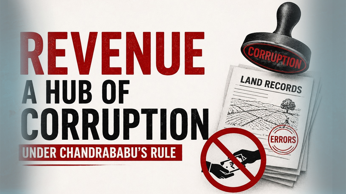 Revenue: A hub of Corruption under Chandrababu’s rule