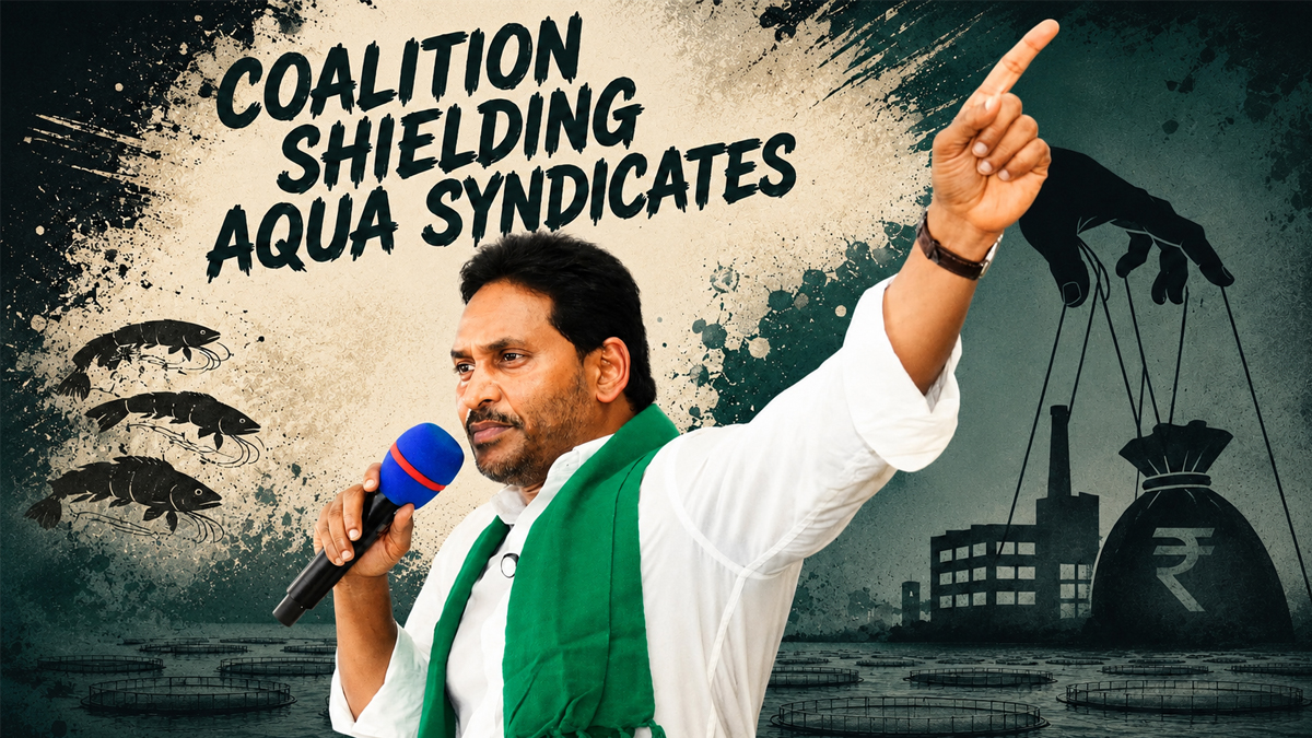 Coalition Shielding Aqua Syndicates.. YS Jagan vows agitation until Aqua get Justice