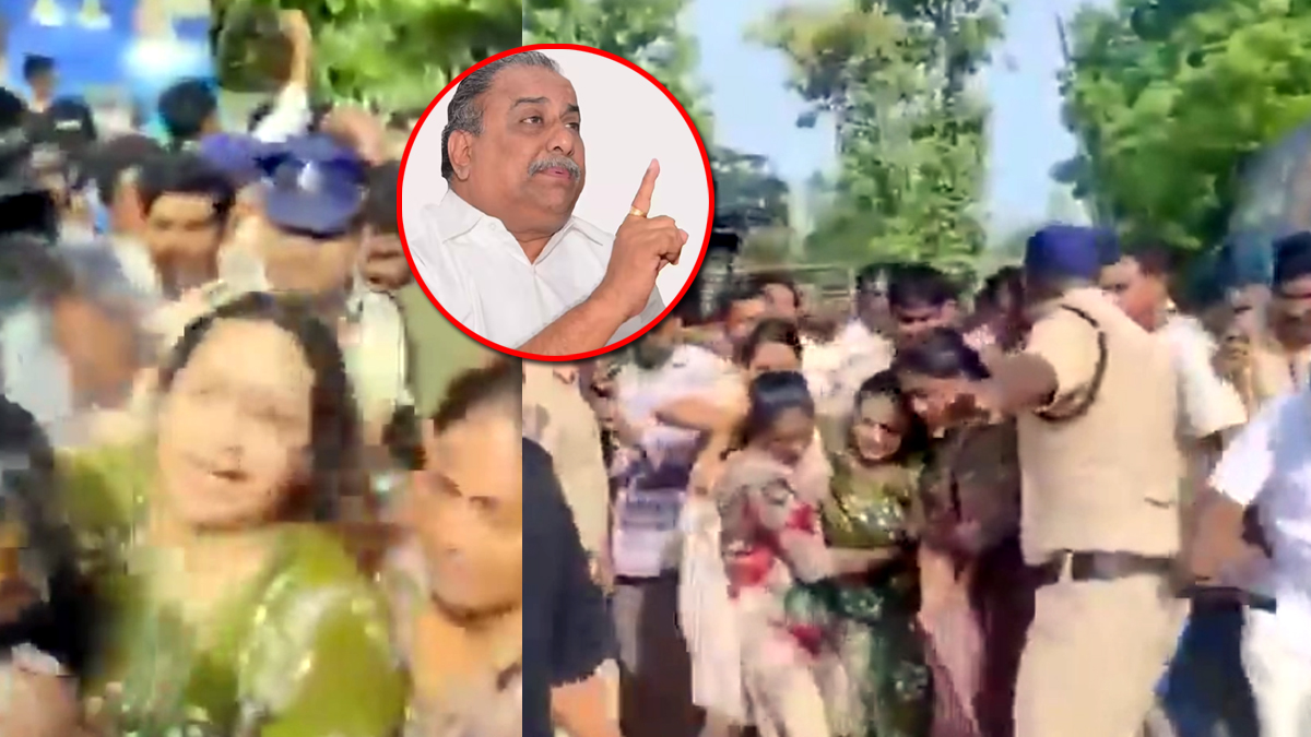 కిర్లంపూడిలో ఉద్రిక్తత.. కూతురును అడ్డుకున్న ముద్ర‌గ‌డ‌ అనుచరులు