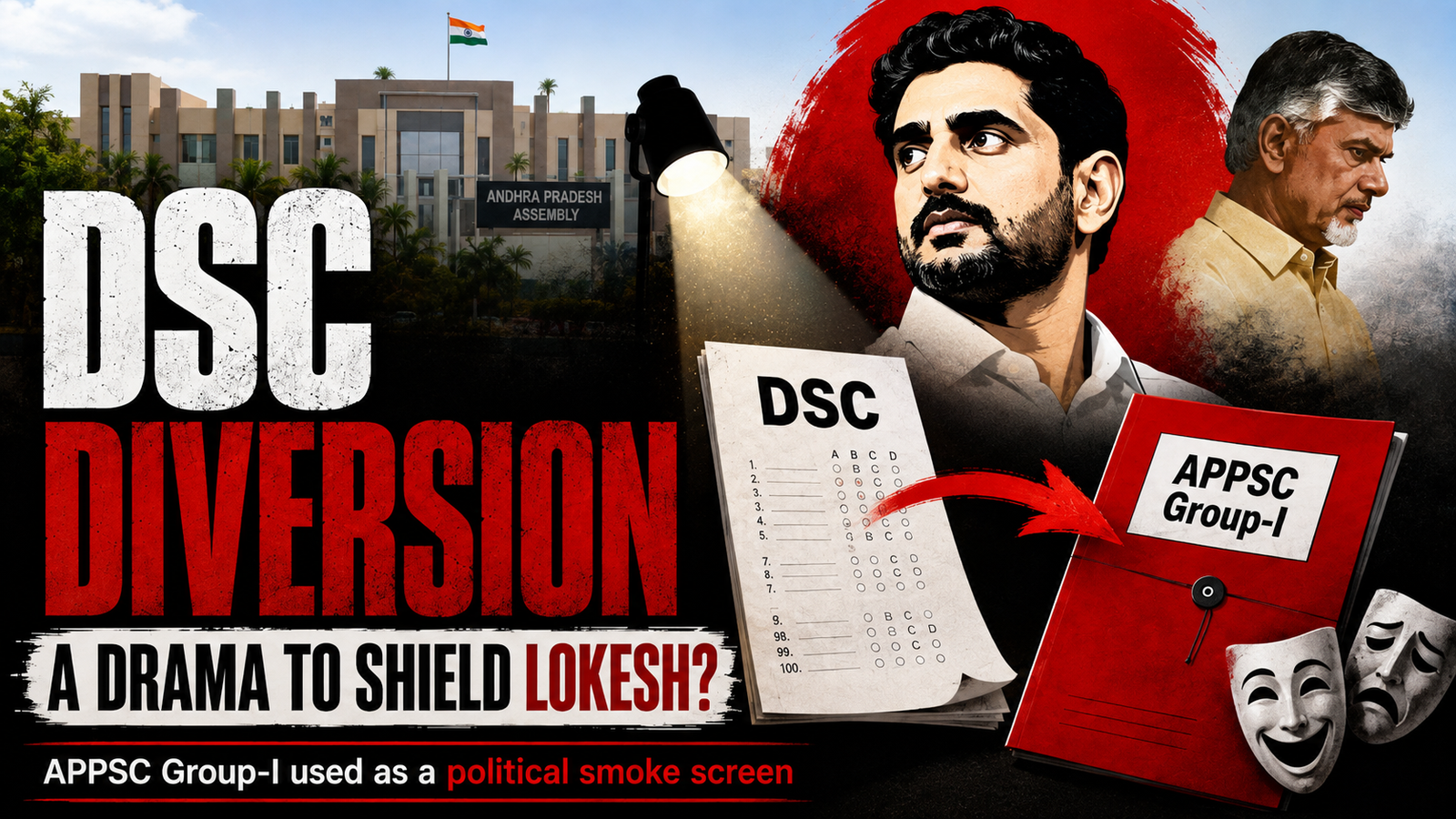 DSC Diversion.. A Political Drama to shield Lokesh!