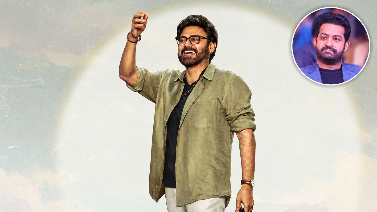 వెంకటేష్ ‘ఆదర్శ కుటుంబం’లో ఎన్టీఆర్ వాయిస్ ఓవర్..