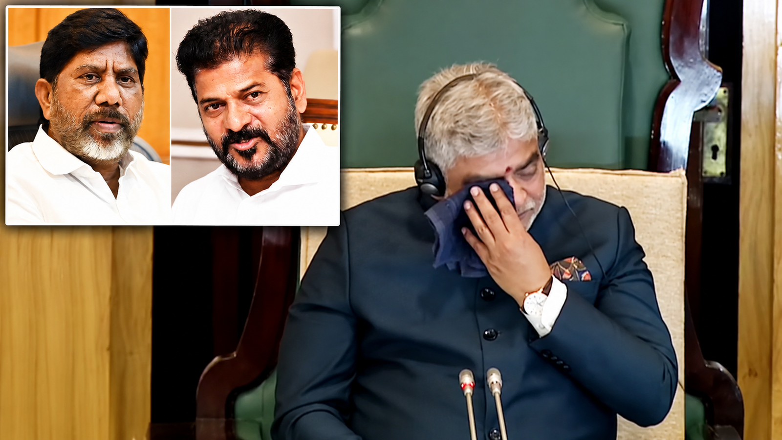 స్పీకర్ గడ్డం ప్రసాద్కు సీఎం రేవంత్, భట్టి పరామర్శ