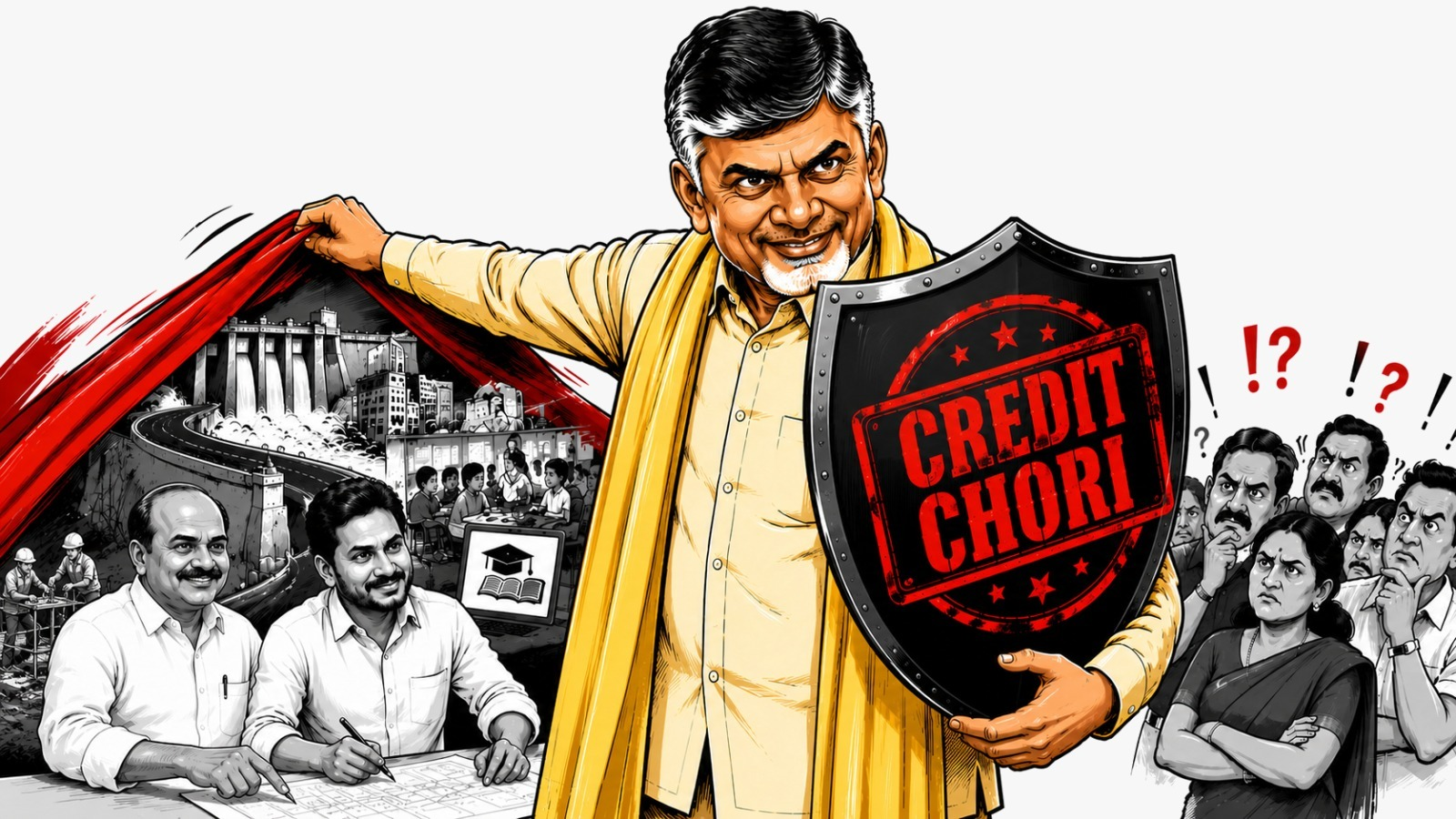 Chandrababu’s drama over Polavaram Left Canal