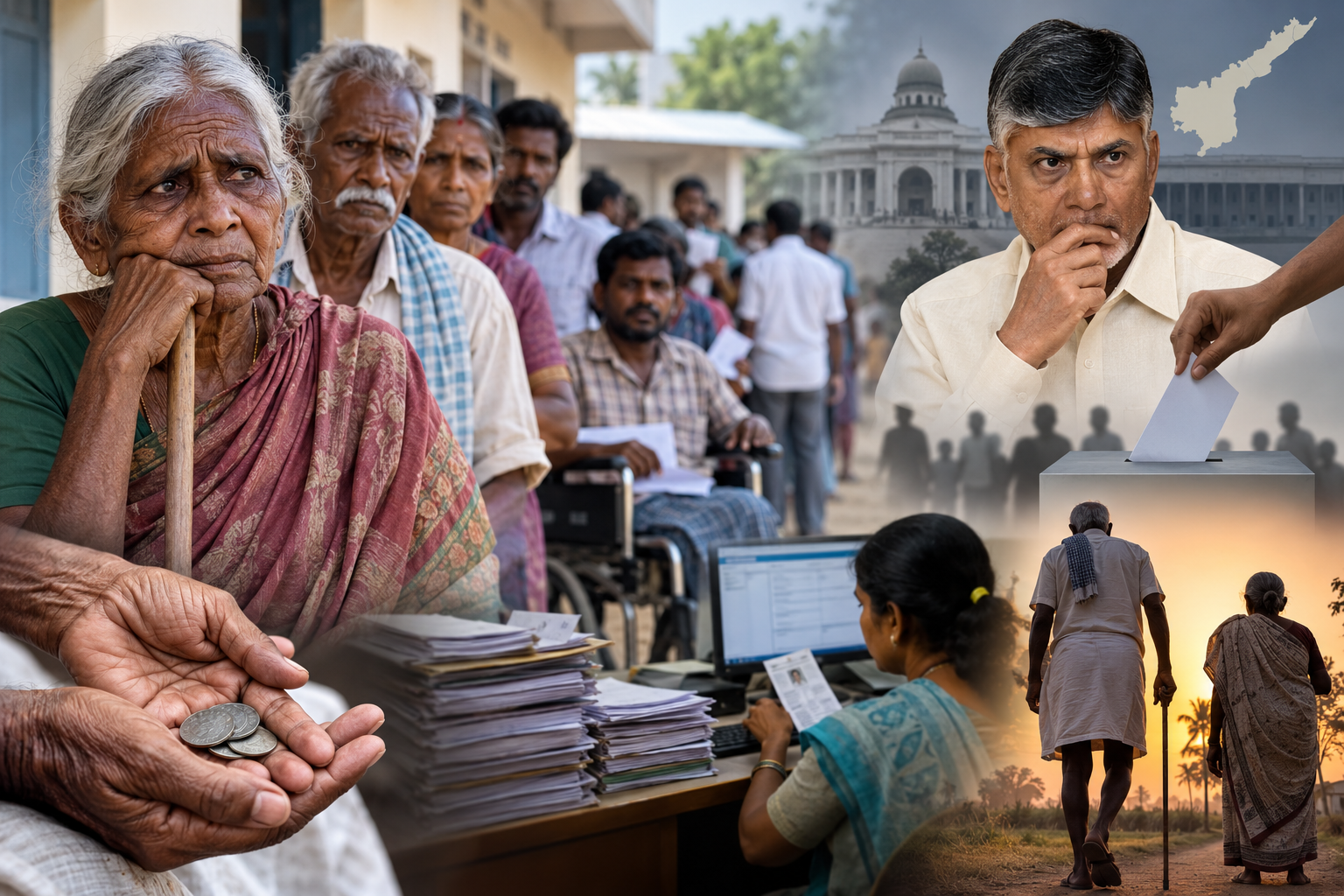 6.42 lakh pensions gone.. Poll-time applications begin