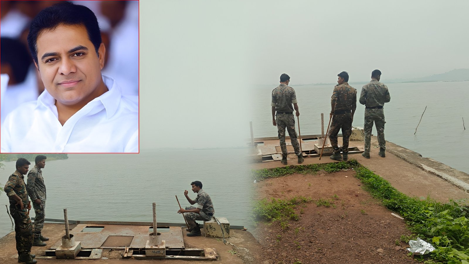 రైతులకు నీళ్లు ఇవ్వకుండా చెరువుల వద్ద పోలీసు కాపలా..