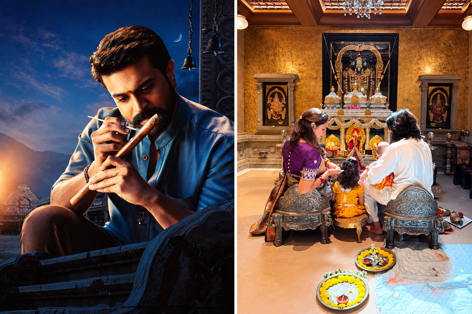 కృష్ణాష్టమి వేడుకల్లో మెగా ఫ్యామిలీ.. క్లింకారా, తమ్ముడు, చెల్లి ఫొటోలు వైరల్