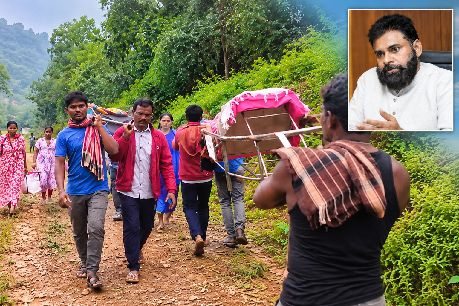 9 నెలల గర్భిణికి తప్పని డోలీ నరకం.. పవన్ వేసిన రోడ్లు ఎక్కడ..?