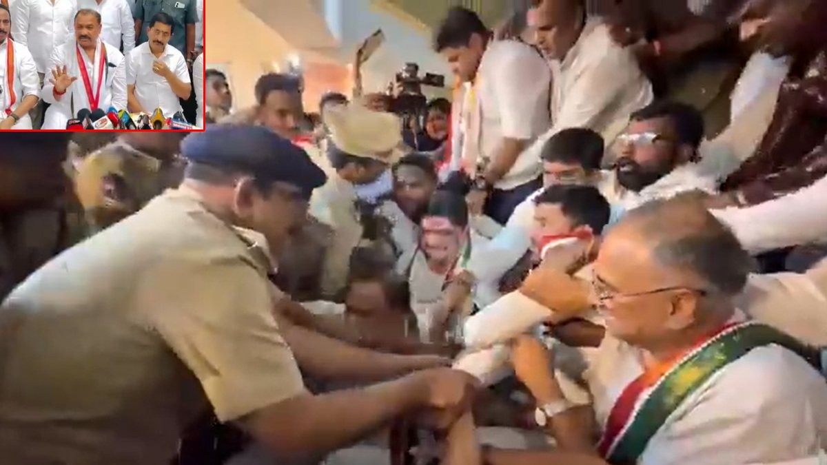 ప్రత్యేక రైళ్ల కోసం కాంగ్రెస్‌ ధర్నా.. మహేశ్‌ కుమార్‌ గౌడ్‌ సహా పలువురు నేతల అరెస్ట్‌